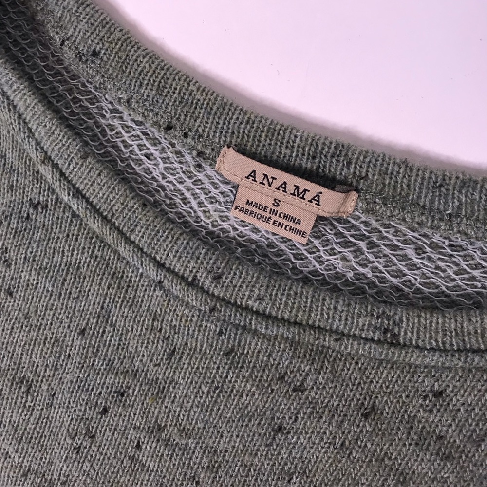 Anama Green Grommet French Terry Top - Picture 4 of 7